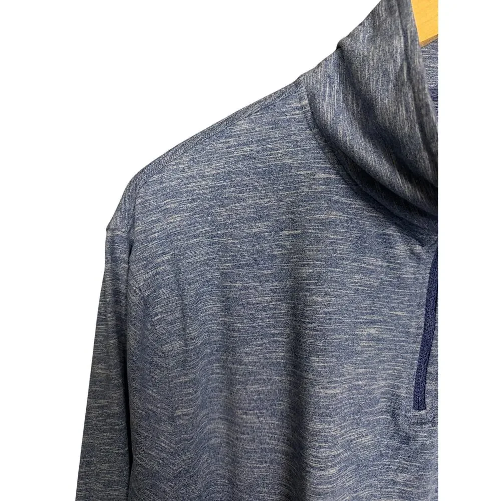 J.Crew Performance Blue Quarter Zip Men's XL Athletic Workout Golf Long Sleeve